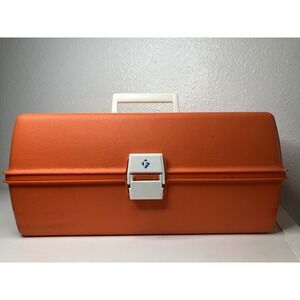 Flambeau Sturdy Paramedic First Responder First Aid Tackle Box Orange Heavy Duty
